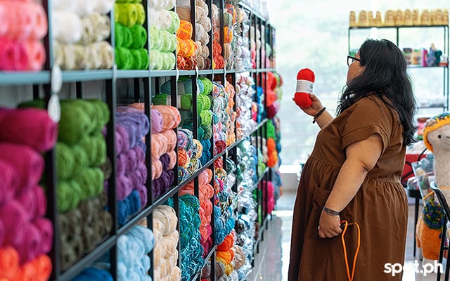 analog manila knitting, crocheting spots in the metro, the attic yarn, shopping